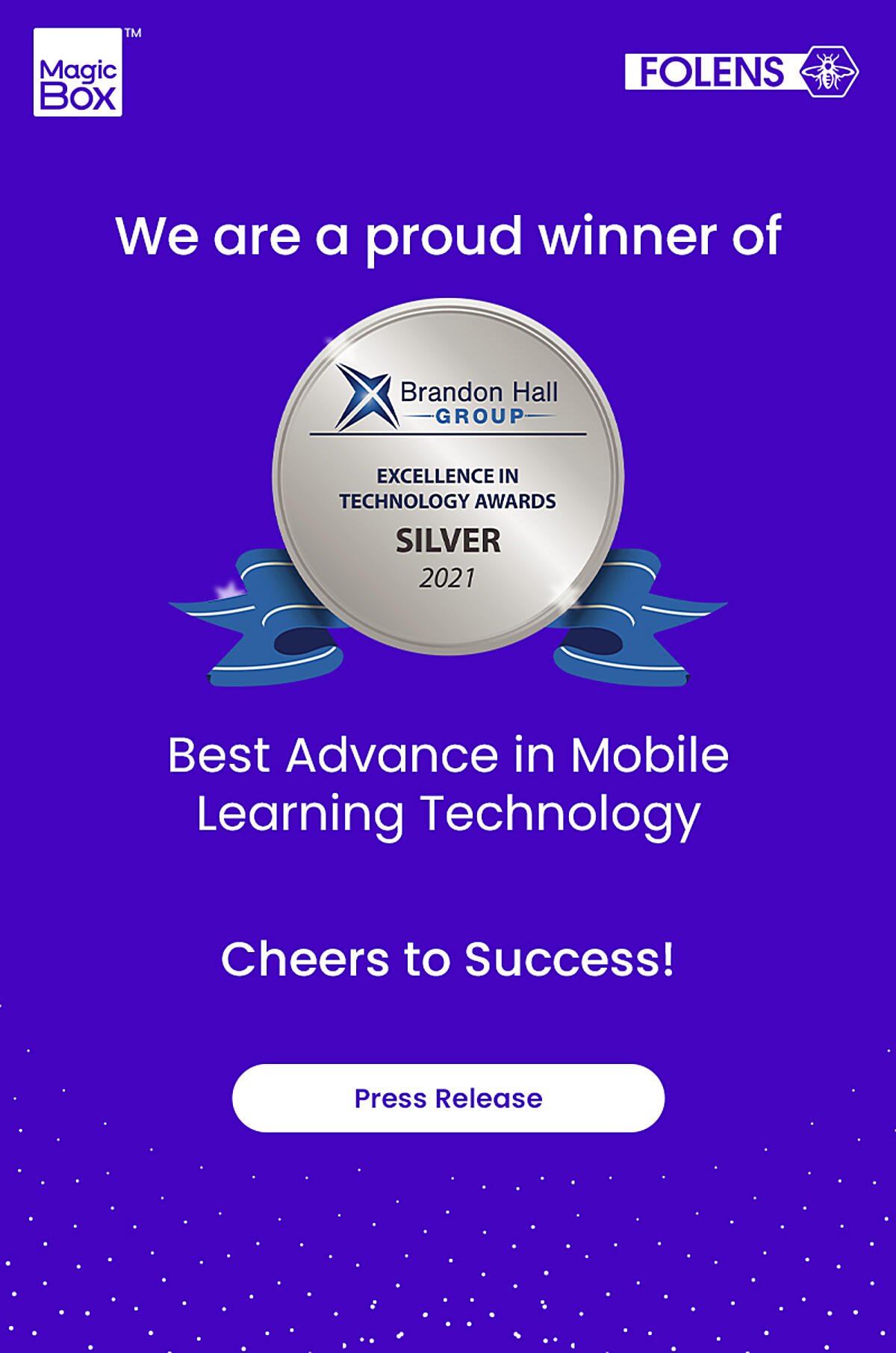 MagicBox and Folens Bag a Silver at 2021 Brandon Hall Excellence in Technology Awards