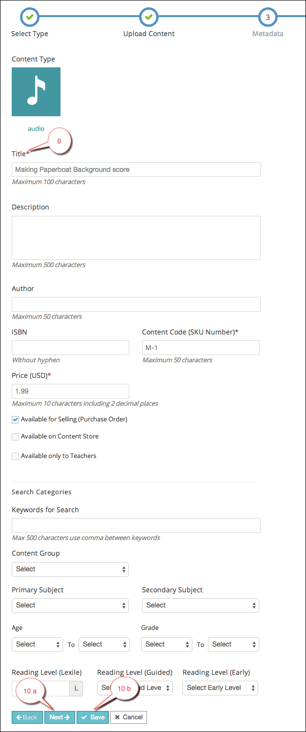 Add metadata