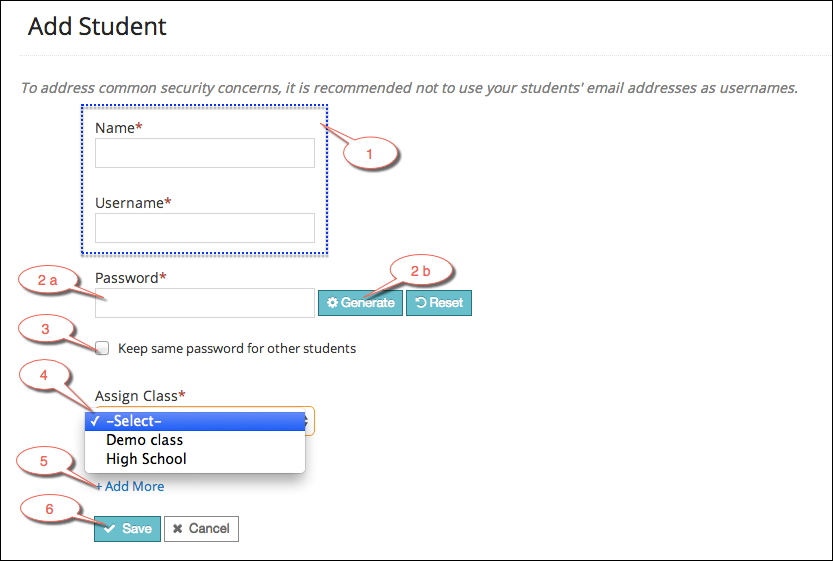 Add student