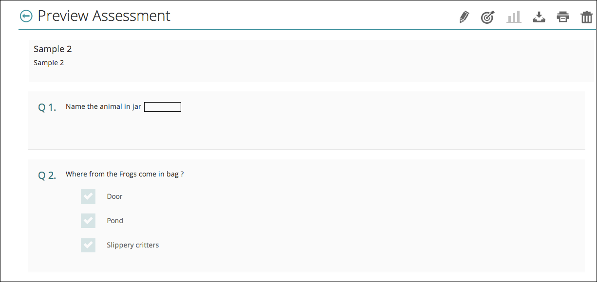 Preview Assessment