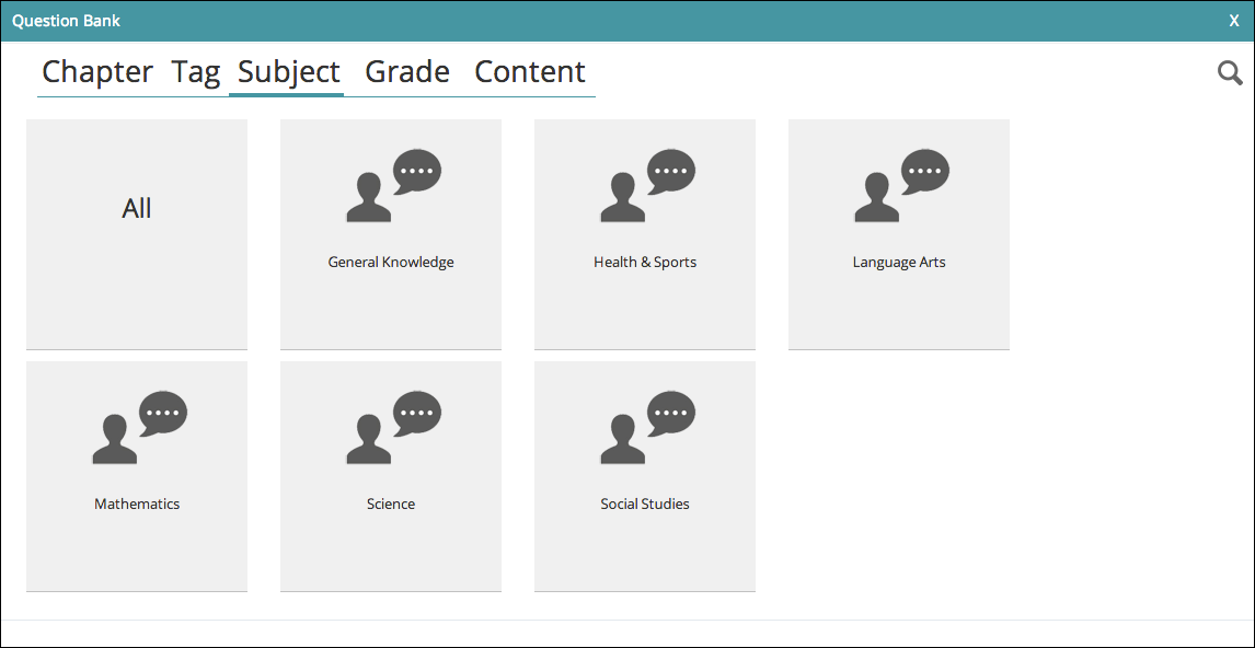 Question bank - subjects