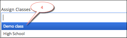 Assign classes