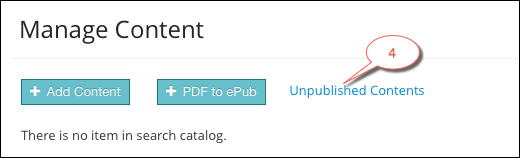 Manage contents