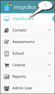 Dashboard menu