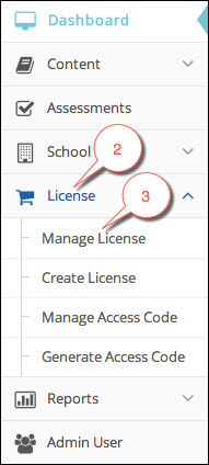 Manage license