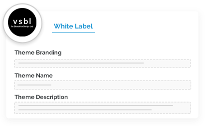 White label platform experience for educational publishers