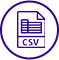 import/export data via CSV templates