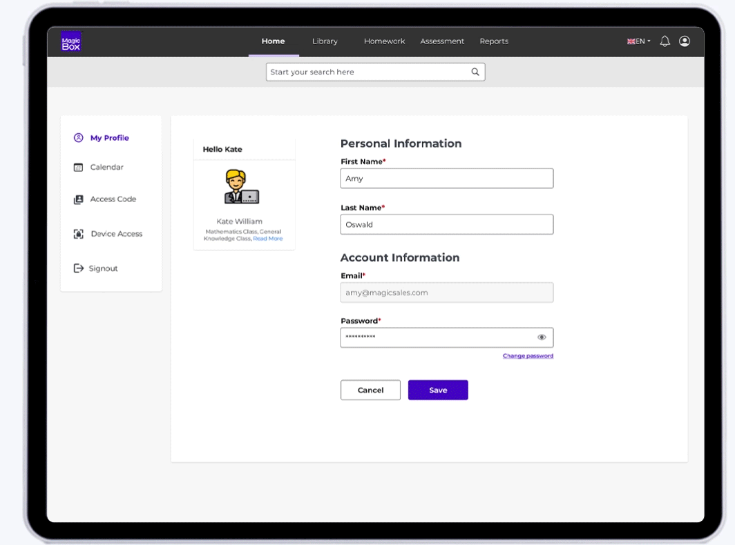 learning platform login